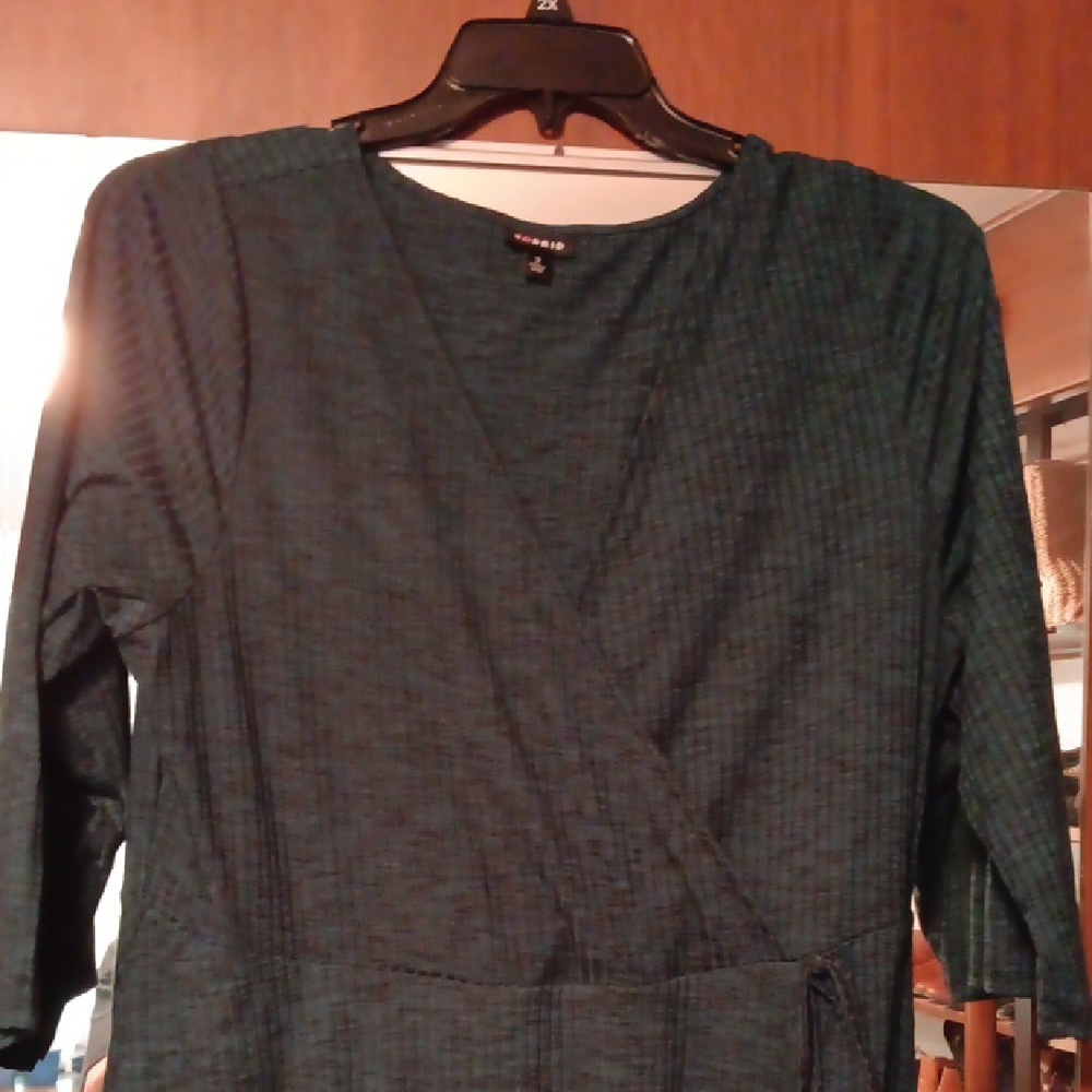 Torrid Teal Textured Dress